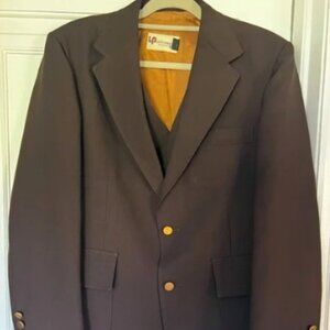 Vintage 70s Levi’s Panatela Brown Blazer & Vest Set Size L Men’s Suit Jacket